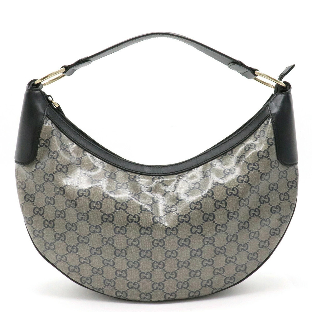 Gucci GG Crystal Hobo Bag Leather Navy Blue